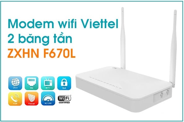 Miễn phí modem wifi Viettel thế hệ mới